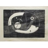 HENRY BUTLER [1882-1967]. Untitled, 1935. Woodcut on tissue paper mounted onto card. Signed