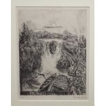 HERMINE DAVID [1886-1970]. La Seine a Poissy, 1927. Etching on wove paper. Signed and numbered 49/50