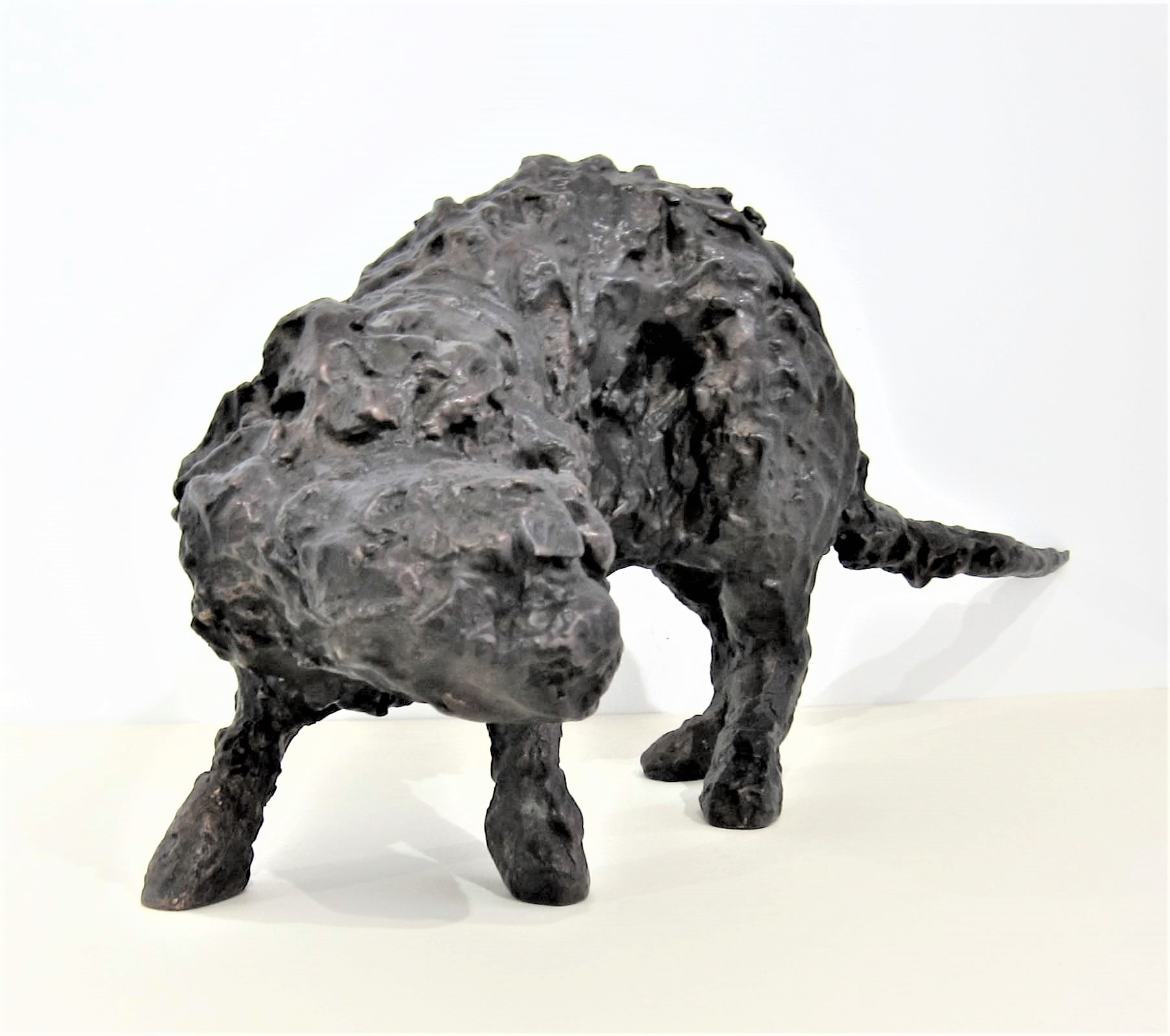 ROBERT CLATWORTHY R.A. [1928-2015]. Cat, 1955. bronze, edition of 8, 8/8; signed RC. 48 cm long. - Image 3 of 6