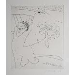 JOHN BELLANY RA RSA [1942-2013]. The Ventilequist, 1984. Etching on wove paper with full margins.