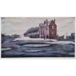 LAURENCE STEPHEN LOWRY - L S Lowry [1887-1976]. The Lonely House, 1946. Offset lithograph. Signed