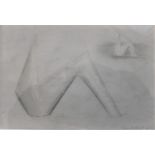 DENIS MITCHELL [1912-93]. Carved Figure [study for sculpture], 1974. pencil on grey paper; signed.