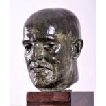 Sir JACOB EPSTEIN [1880-1959]. Sir Muirhead Bone, 1916. bronze, edition of 6 [an early cast and most