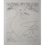 JOHN BELLANY RA RSA [1942-2013]. Sea Cat, 1984. Etching on wove paper with full margins. Signed,