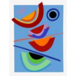 TERRY FROST RA [1915-2003]. Blue Circle, 2002. Screenprint on Arches wove paper. Signed and numbered