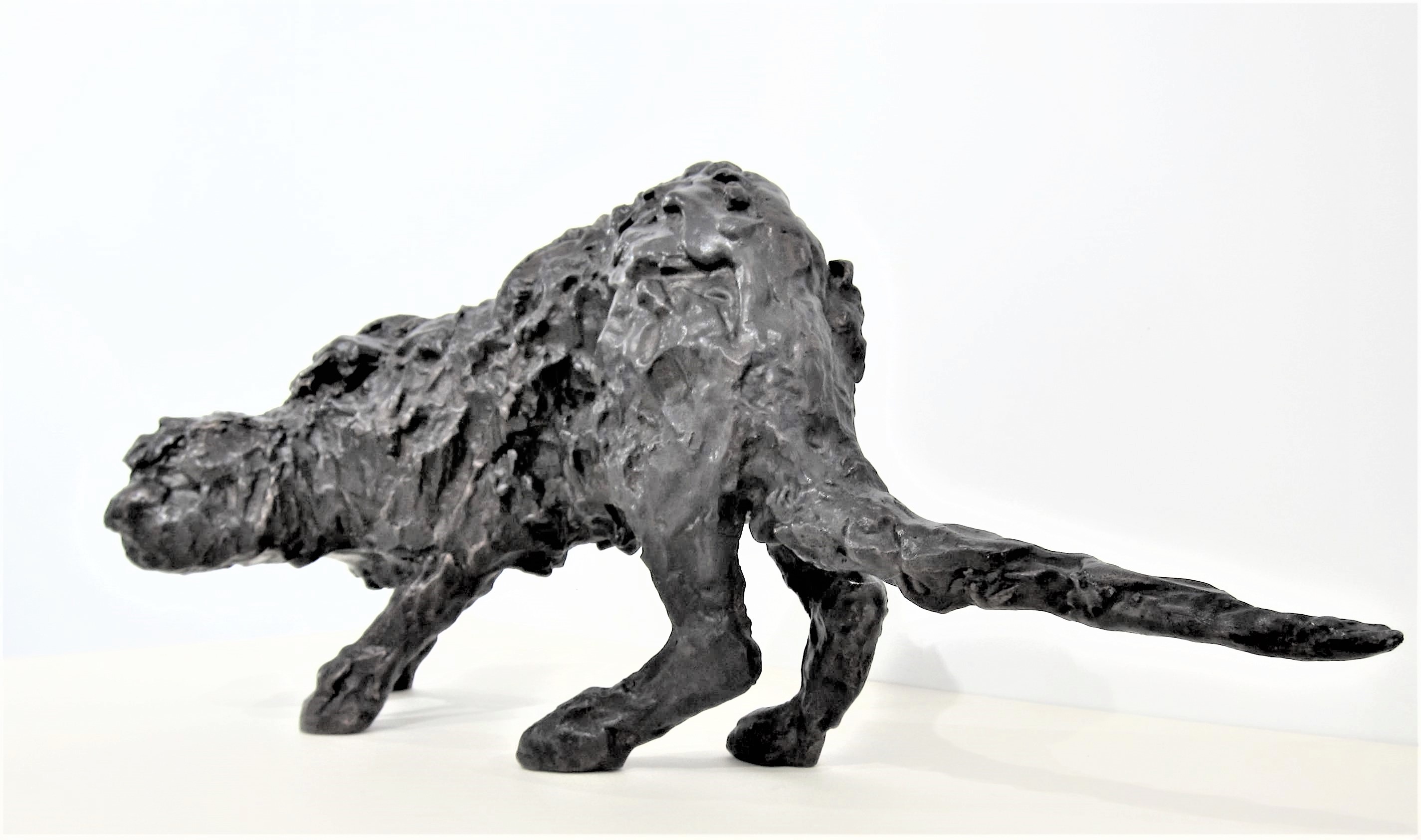 ROBERT CLATWORTHY R.A. [1928-2015]. Cat, 1955. bronze, edition of 8, 8/8; signed RC. 48 cm long. - Image 2 of 6