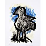 JOSEF HERMAN R.A. [1911-2000]. Bird [Strong Form..], 1999. lithograph, edition of 50, 5/50; signed