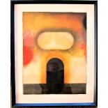 DOUGLAS PORTWAY [1922-93]. Abstract, 1974. oil on paper. signed. 66 x 50 cm - overall including