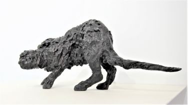 ROBERT CLATWORTHY R.A. [1928-2015]. Cat, 1955. bronze, edition of 8, 8/8; signed RC. 48 cm long.