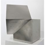 JUSTIN KNOWLES [1935-2004]. Cube Form. steel; unique. 35 cm high. Provenance: the artist's daughter;