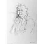 MICHAEL AYRTON [1921-75]. Dylan Thomas, 1947. pencil on paper; signed. 35 x 25 cm - frame size 52