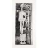 ROBERT CLATWORTHY R.A. [1928-2015]. Standing Figure, 1952. etching, edition of 50; 36/50; signed