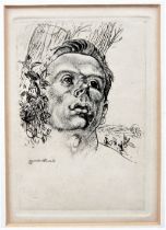 LEON UNDERWOOD [1890-1975]. St Sebastian, 1921. etching, early state artist's proof. 13 x 9 cm -