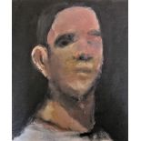 MATTHEW ASKEY. Self Portrait, 1999. oil on canvas on board; signed on reverse. 30 x 25 cm - unframed