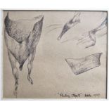 SAM HAILE [1909-48]. Floating Objects, 1939. ink on paper. signed and dated. 14 x 16 cm - overall