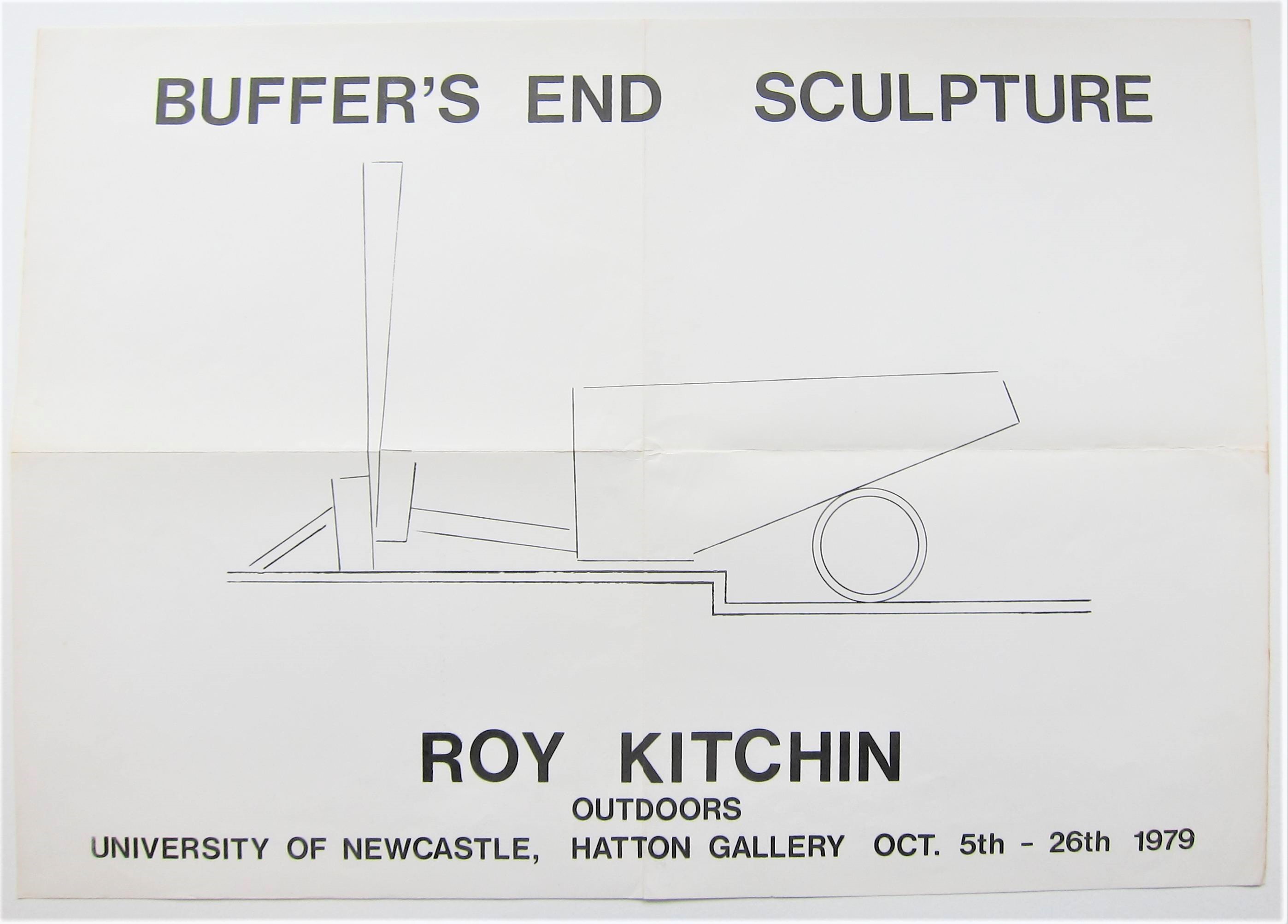 ROY KITCHIN [1926-97]. Buffers End, 1979 [study for sculpture]. pencil and crayon on paper; signed - Image 3 of 6