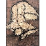 JOHN EMANUEL [1930 - ]. Figure, 1978. oil on thick handmade paper; signed. 39 x 28 cm - overall