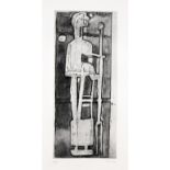 ROBERT CLATWORTHY RA [1928-2015]. Standing Figure, 1952. etching, edition of 50, signed and dated in