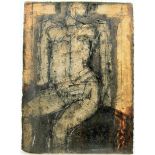 JOHN EMANUEL [1930 - ]. Figure, 1979 oil on thick handmade paper; signed. 39 x 29 cm - overall