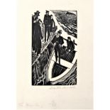 LEON UNDERWOOD [1890-1975]. The Inventor, 1928. wood-engraving, edition of 50, 11/50, signed in