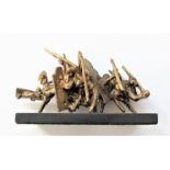 SEAN RICE [1931-97]. Riot, 1981. brass; unique; signed. 24 cm long. Provenance: artist's studio;