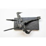 BERNARD MEADOWS R.A. [1915-2005]. Fallen Bird 1, 1958. bronze, edition of 6; signed with monogram [