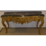 A 19th Century Continental pier table in the Rococo taste,