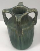 A Ruskin Pottery four handled vase signed to base "W Howson-Taylor" stamped "Ruskin England 1931"