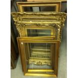 Seven various gilt picture frames