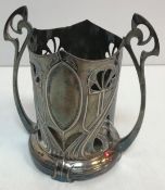 An early 20th Century WMF Art Nouveau bottle holder / coaster, No'd. "47" to base, 20.