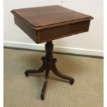 A 19th Century mahogany work table,