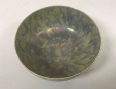 A Ruskin high fired porcelain lustre ware bowl 4 cm high CONDITION REPORTS Has all