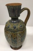 A Doulton Lambeth stoneware jug by Eliza Simmance,