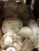 Two boxes of Minton's "Ancestral" dinner wares