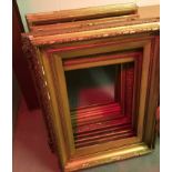 Five various giltwood and gesso picture frames various