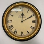 A Japanese Seikosha stained pine cased drop dial wall clock with eight day movement,