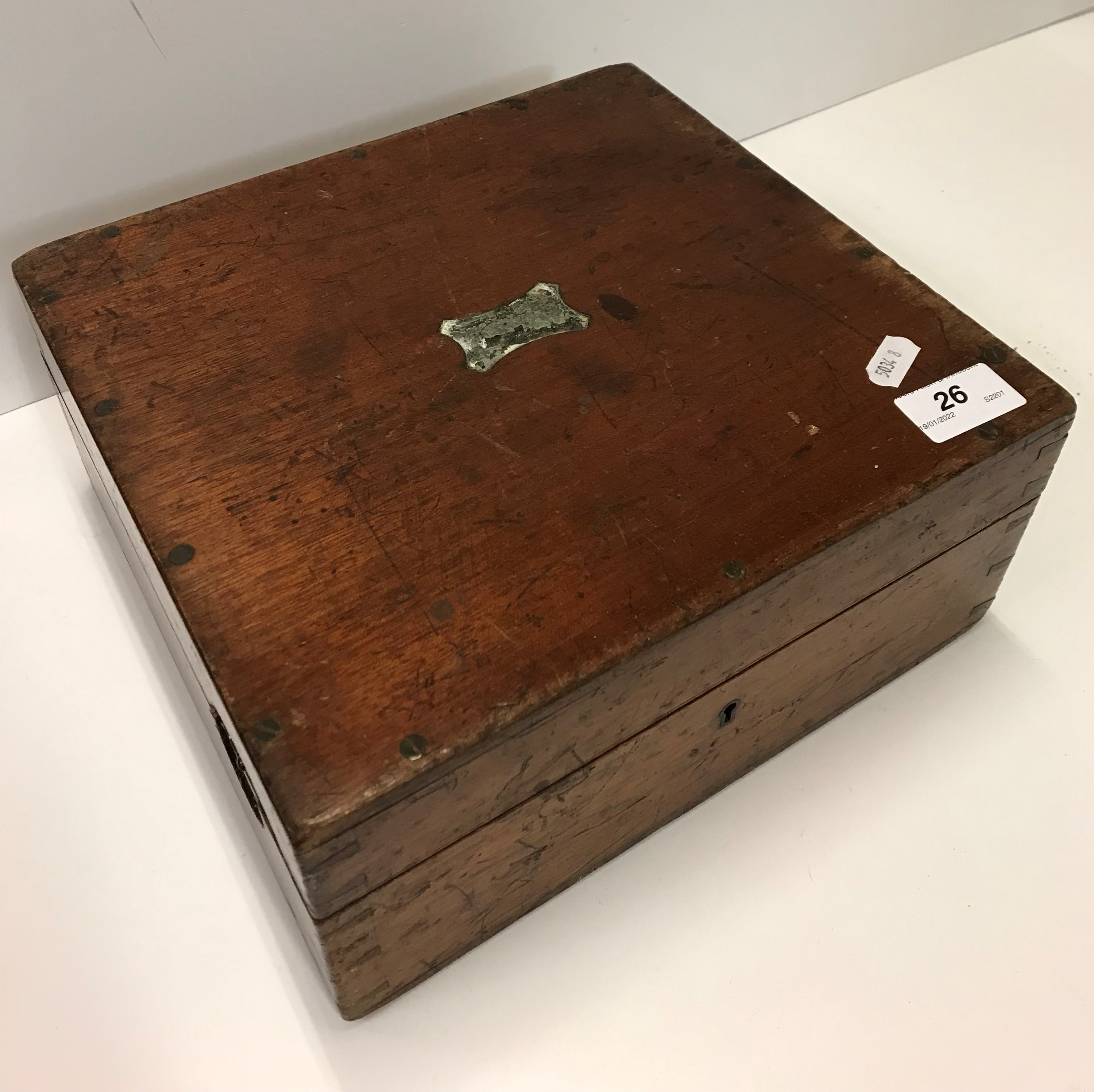 A mahogany cased J Coombes sextant inscribed "J Coombes Optician and Instrument Maker Devonport", - Image 2 of 2