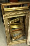 Seventeen various gilt picture frames and two others