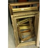 Seventeen various gilt picture frames and two others