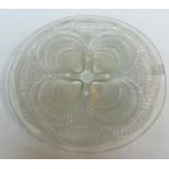 A Lalique “Coquilles” plate 30 cm in diameter CONDITION REPORTS In need of a clean.