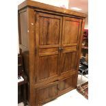 A 20th Century Indian/Eastern hardwood cupboard,