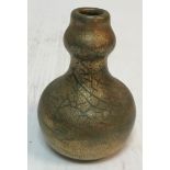 An Elton ware crackled lustre ware vase of mallet form, signed to base, 9.