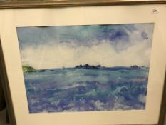RONE SCOTT "From Treson - The Edge of the World", watercolour, signed and dated May 98 lower right,