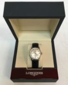 A Longines automatic Conquest gentleman's wristwatch,