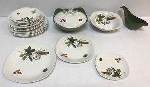 A collection of Midwinter "Riverside" dinner wares comprising six side plates,