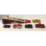 A collection of Corgi and Dinky toys mainly cars to include a Ferrari Berlinetta 250 Le Mans,