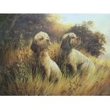 AFTER JONATHON SAINSBURY "Spaniel and pheasants in a woodland", colour print, limited edition No'd.