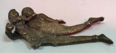 A 19th Century Tamil Nadu betel nut cutter in the Mithuna style as two lovers in embrace 14.