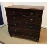 A 19th Century mahogany square front chest,