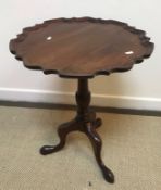 A 19th Century mahogany occasional table,